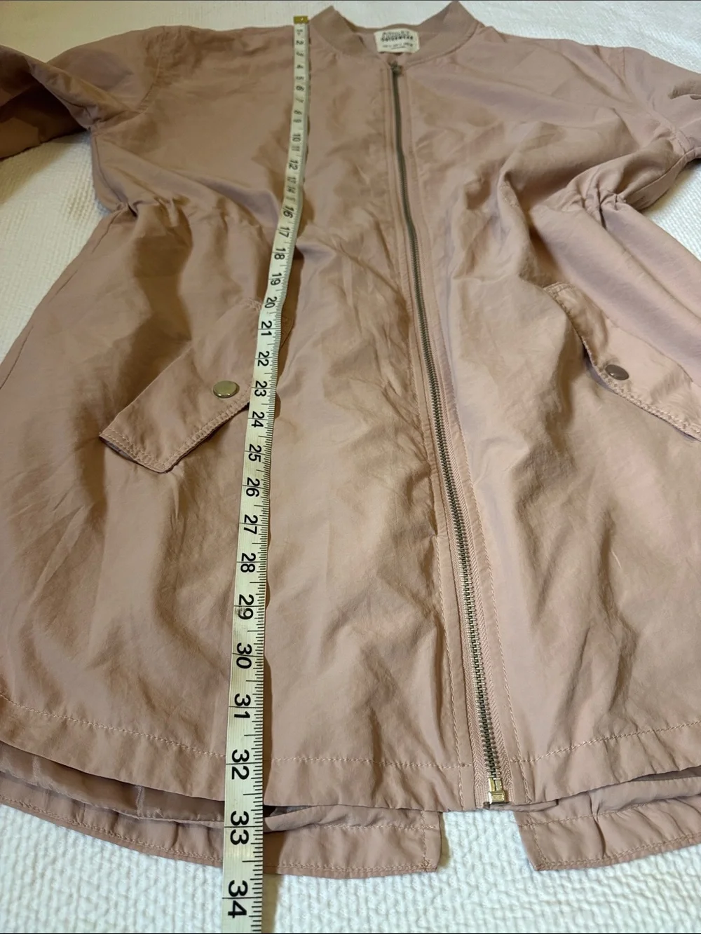 Ashley By 26 International Dusty Rose Bomber Jacket size L